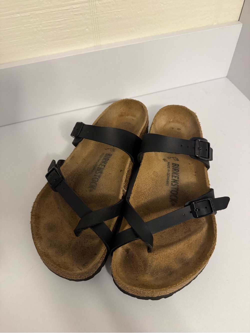 Authentic Birkenstock Mayari Birko-Flor Black Sandals